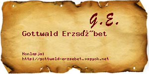 Gottwald Erzsébet névjegykártya